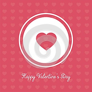 Valentines Day banner - cute and catchy pink design photo