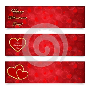 Valentines day banners