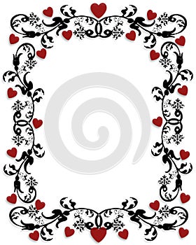 Valentines Day Border Frame