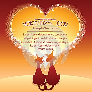 Valentines Day Cartoon Background
