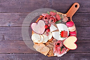 Valentines Day charcuterie board