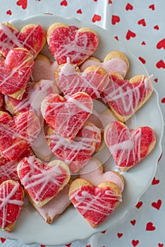 Valentines day cookies. Shortbread cookies