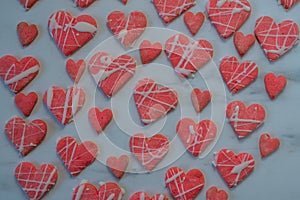 Valentines day cookies. Shortbread cookies