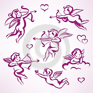 Valentines day cupid collection