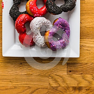 Valentines Day Donuts Full of Color