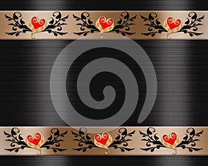 Valentines day Elegant Border