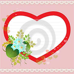 Valentines day greeting card
