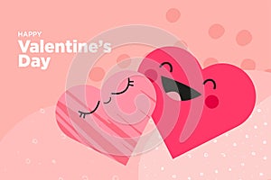 Valentines day greeting card template and banner