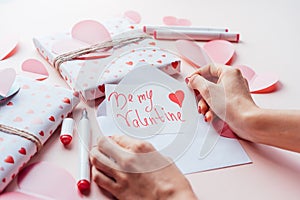 Valentines day hand letter