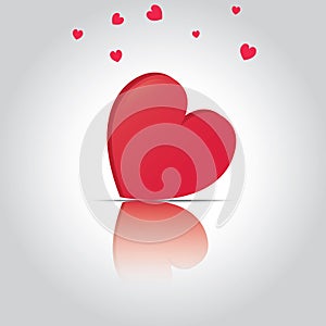 Valentines day heart illustration