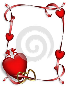 Día de San Valentín corazón fronteras 