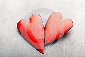 Valentines day hearts. Valentine day greating card
