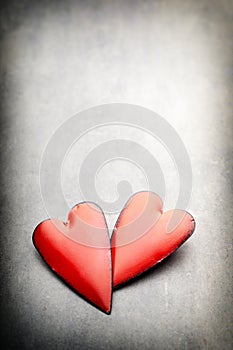 Valentines day hearts. Valentine day greating card