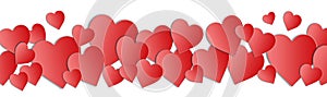 Valentines day hearts. Valentines Day border. Hearts background