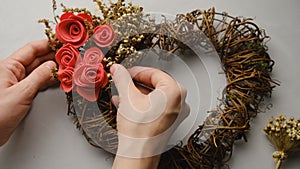 Valentines day home decor crafts.