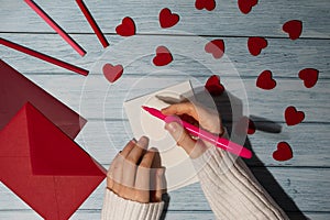 Valentines Day. Instructions for making valentine cards. Text YOU WON MY HEART and tic tac toe game Postcard craft