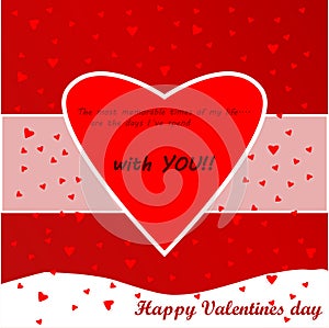 Valentines day love card