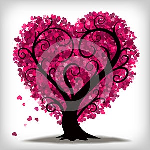 Valentines Day Love Heart Tree