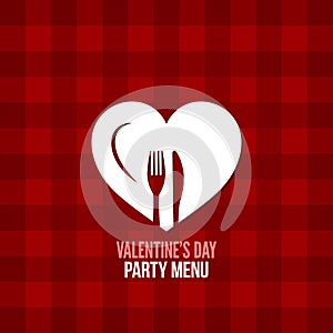 valentines day menu food drink design background