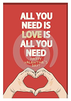 Valentines Day Quote Poster