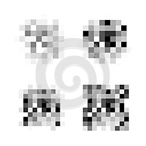 Censored vector template. photo
