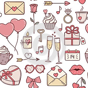 Valentines day seamless background