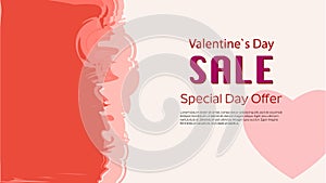 Valentines Day Speacial sale campaign vector poster