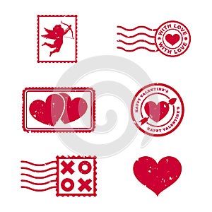 Valentines Day Stamps photo