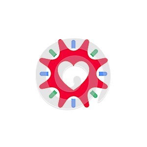 Valentines day symbol, holiday icon