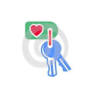 Valentines day symbol, holiday icon