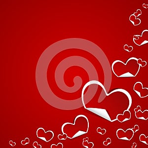 Valentines Day Symbols Hearts Background