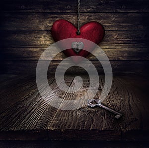 Valentines design - Heart in chains