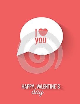 Valentines flat design