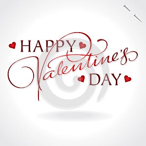 Valentines hand lettering (vector)