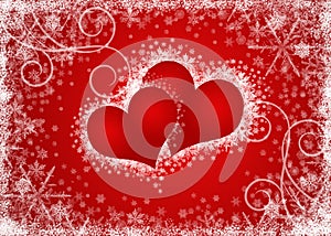 Valentines hearts blank