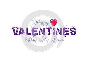 Valentines logotype with path