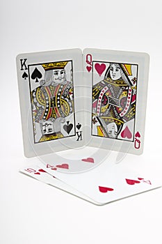 Valentines playing cards