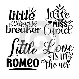Valentines Quotes Design SVG Bundle. photo