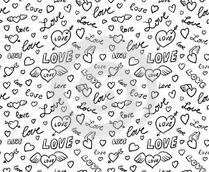 Valentines Seamless Background