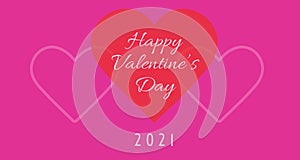 Valentineâ€™s Day greeting card.