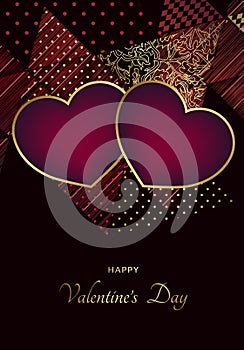 Valentineâ€™s Day greeting card design