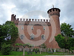 Italia. Torino. Parco del Valentino. Borgo Medievale photo