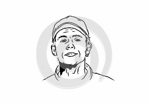 Valentino rossi line art drawing photo