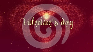 Valentite`s Day Love confession. Valentine`s Day heart made of red wine splash is appearing. Then the heart is