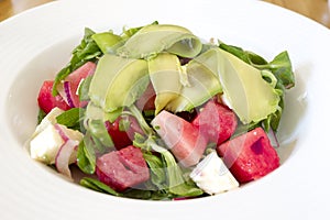 Valeriana Salad Watermelon Avocado