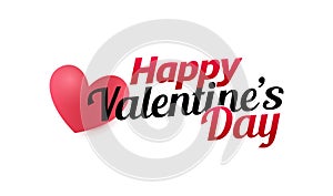 Valetines Day Logo template for Greeting card