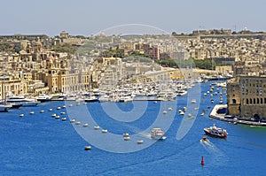 Valetta harbor view, Capital of Malta island