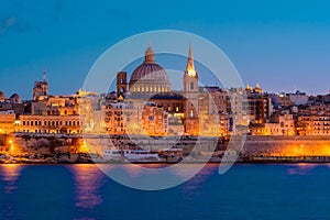 Valetta by night, Malta