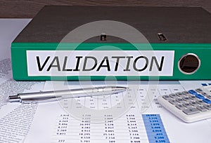 Validation Binder in the Office