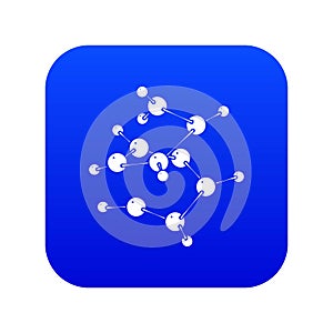 Valine icon blue vector